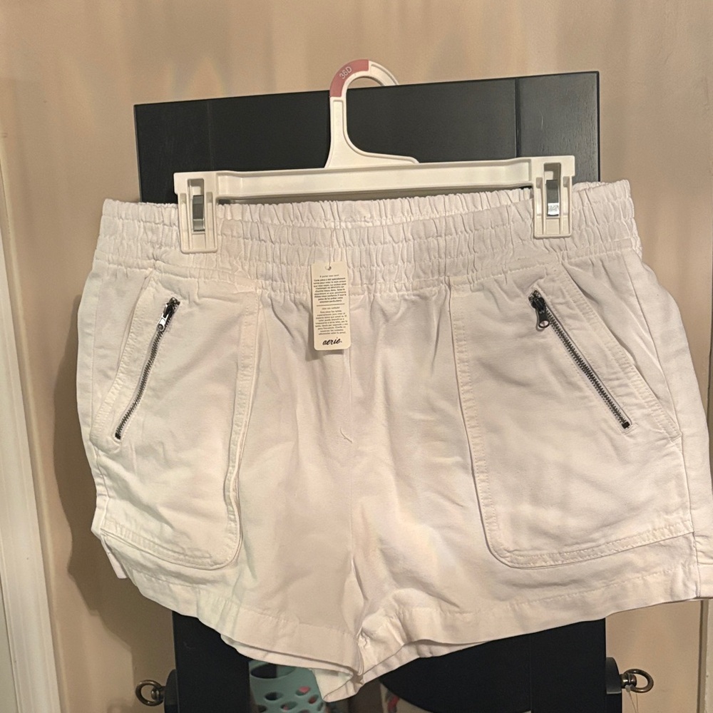 American Eagle Outfitters White Athletic Shorts